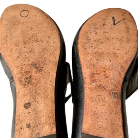 Tommy Bahama All Leather Flower Slides Sandals - Brown/White - 9M - Picture 8 of 9